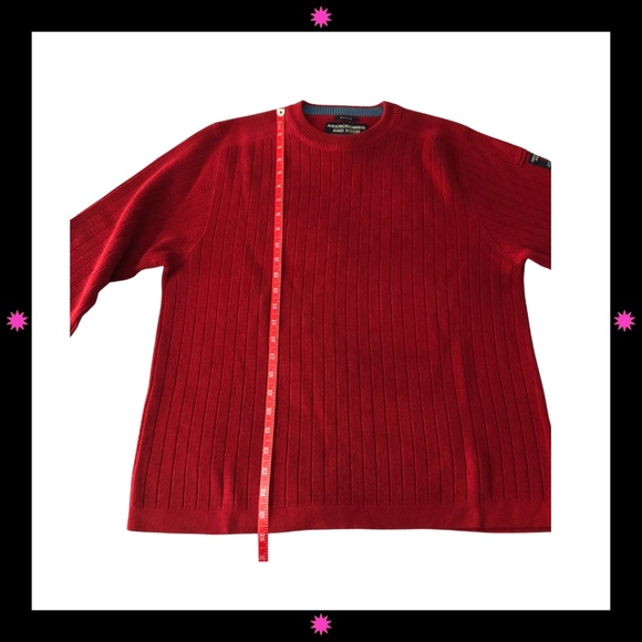 MEN'S RED SWEATER BY ABERCROMBIE & FITCH LARGE - Picture 7 of 9